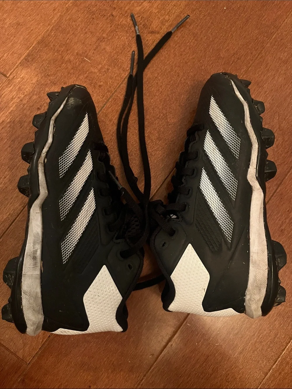 Adidas Kids’ Black & White Football Cleats